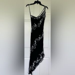 Cache Black and White Floral Dress